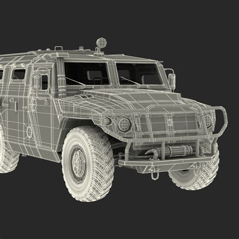 Russian Mobility Vehicle GAZ Tigr M Rigged 3D | 3D Molier International