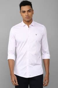 Allen Solly Men Self Design Casual Pink Shirt - Buy Allen Solly Men ...