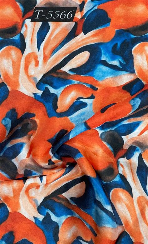 ABSTRACTS PRINT SATIN GEORGETTE – The Wardrobe Fabrics
