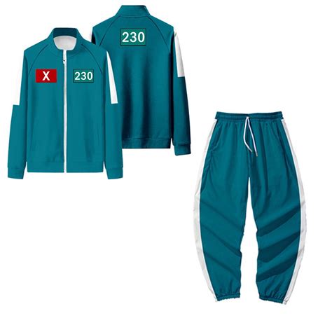 Squid Game Player Kids Track Suit – Official Cosplay Outfit for ...
