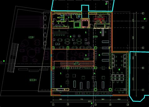 Layout Plan of a Computer Cafe 的图像结果