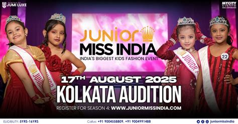 JUNIOR MISS INDIA SEASON 4 KOLKATA AUDITION, Kolkata, 17 August 2025 ...