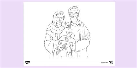 Abraham, Sarah and Isaac Colouring Page