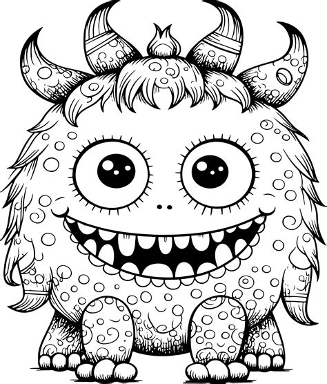 Free Printable Cute Monster Coloring Pages Coloring Pages
