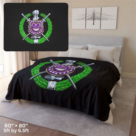 Omega Psi Phi Fraternity Fleece Sherpa Blanket Perfect Fraternity Gift ...