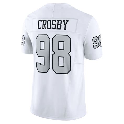 Youth Raiders Team Maxx Crosby#98 Jersey Player Game Jerseys American Football Team Fan Short ...