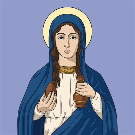 Saint Mary Magdalene Colored Vector Illustration 23173610 Vector Art at Vecteezy