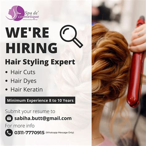 hiring hair stylist | Hair and beauty salon, Unisex hair salon, Hair ...