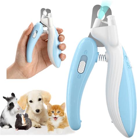 Amazon.com: Ginalaia Cat Dog Pet Nail Clippers with Light, Llluminates ...