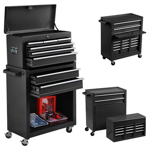 Buy 8-Drawer Rolling Tool Chest with Wheels and Drawers Toolbox ...