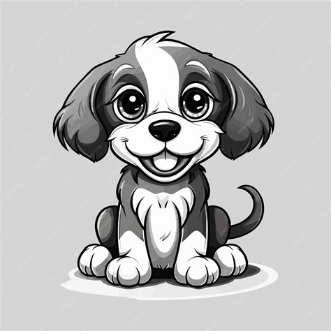 Cute Cartoon Dogs With Big Eyes To Draw
