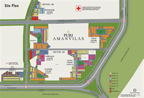 Aman Vilas - Puri Amanvillas sector 89 faridabad Site Plan