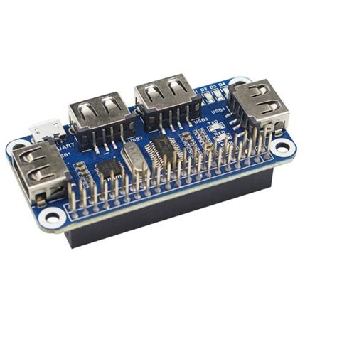 Buy Waveshare 4 Port USB HUB HAT for Raspberry Pi Online in India at ...