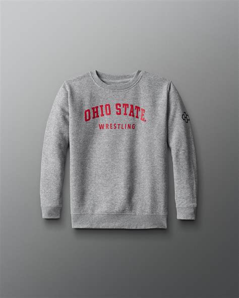 Ohio State Wrestling Convex Youth Crewneck | RUDIS