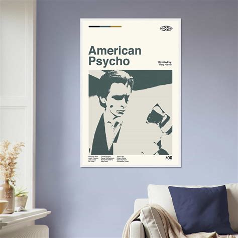 American Psycho Movie Poster, American Psycho Print, Wall Art - Citiesbox