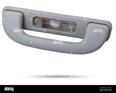 Vehicle interior grab handle on white isolated background. Auto service industry. Spare parts ...
