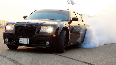Download wallpaper machine, auto, smoke, Chrysler, black, drift ...