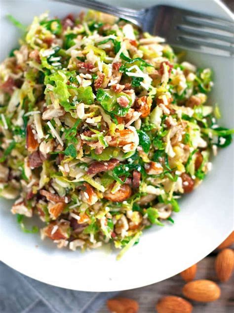 Bacon and Brussel Sprout Salad Recipe - Pinch of Yum