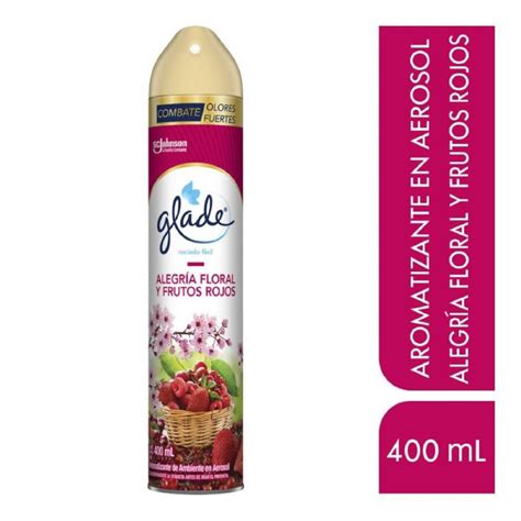 Glade Aromatizante en Aerosol Alegría Floral y Frutos Rojos 400 ml