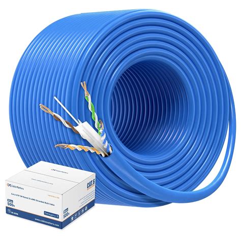 Cable Matters UL Listed 24 AWG, Stranded, Bare Copper Cat 6 Ethernet ...