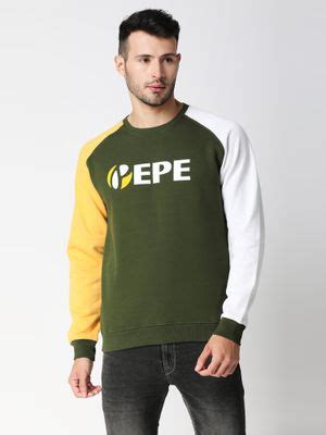 Buy Pepe Jeans Lance Sr Colourblock Green Sweatshirt Online