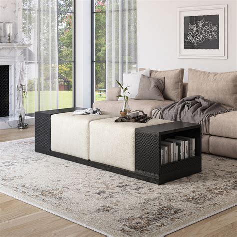 Oversized Ottoman Coffee Table With Storage