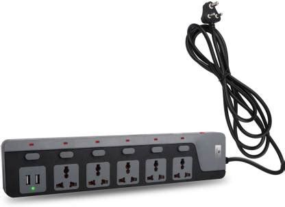 ZEBRONICS ZEB PS5320 USB PLUS POWER STRIP 5 Socket Extension Boards ...