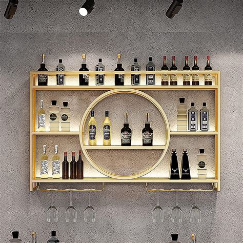 Hanging Wine Rack Modern Wall Mounted Wine Display Rack Wall Mounted ...