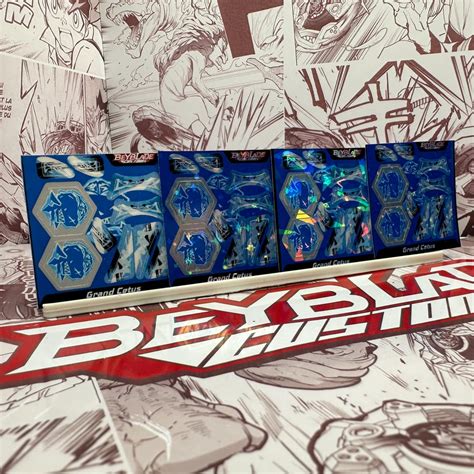 Beyblade Metal Grand Cetus Sticker Sheet Original / Holo - Etsy