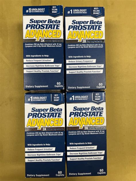 4 New Super Beta Prostate Advanced - 60 Caplets Each Box Exp. 11/2025 & 01/2026 695111001888 | eBay