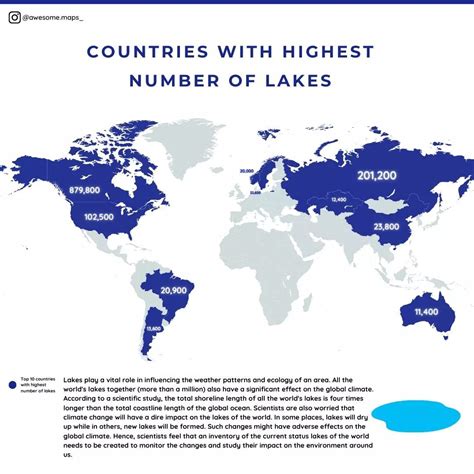 Which Countries Have The Most Lakes? A Global Guide