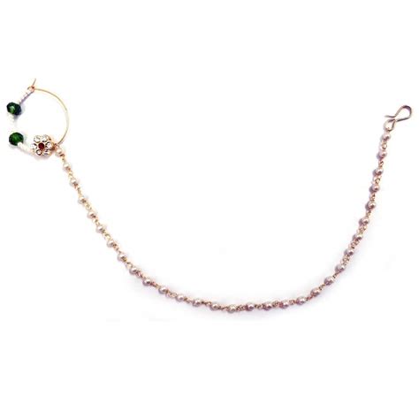 Buy Prisha Rajasthani Rajputi style Gold Plated Traditional bridal Nose ...