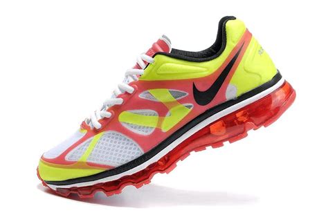 专柜正品耐克AIR MAX+2012男运动跑鞋子白红绿45码46码487982 105_明达鞋柜