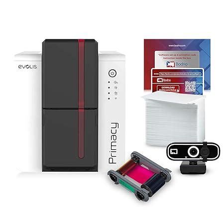 Evolis Primacy 2 Dual Sided ID Card Printer & Complete Supplies Package ...