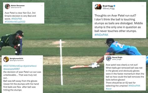 IND vs PAK 2022: "How could that be a run out?" - Fans slam umpires ...