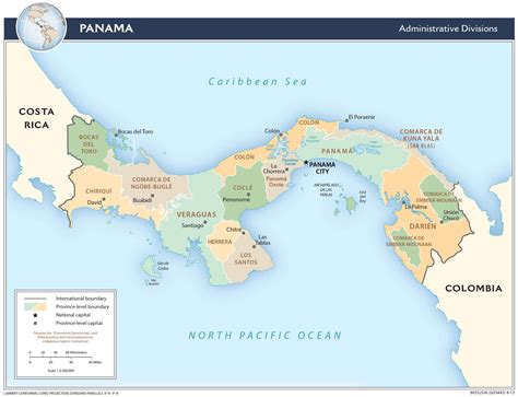 Panama Political Map With Capital Panama City, National, 45% OFF