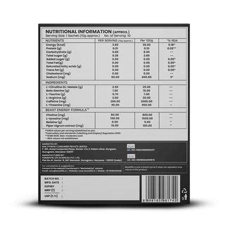 Beast Mode Pre Workout With Beast Energy Formula (Fruit Punch) – Beastlife