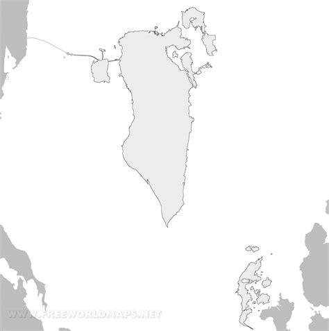 Bahrain Physical Map