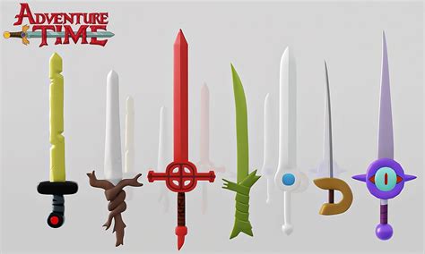 ArtStation - Adventure Time swords in 3D -Blender
