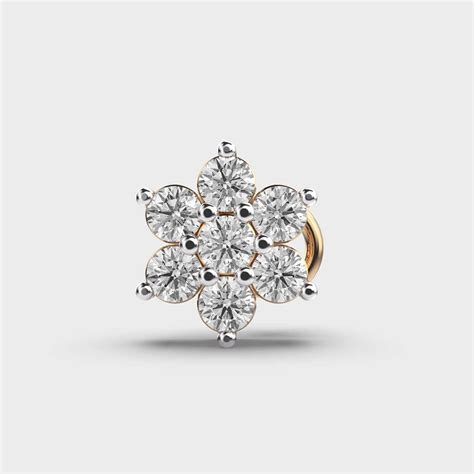 Scintillating Blossom Diamond Nosepin | Jewelbox