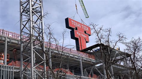 Double T scoreboard installed for Texas Tech football in south end zone