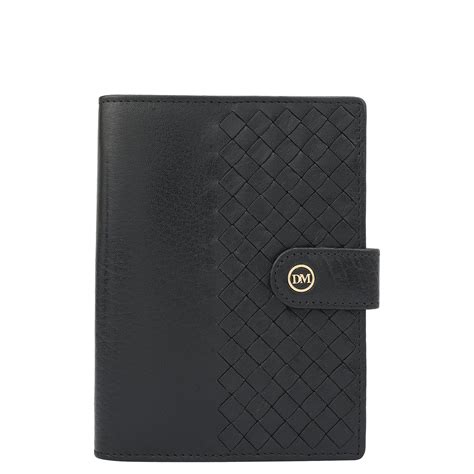 Mat Plain Leather Passport Case - Black – Da Milano