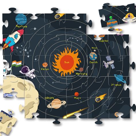 Buy OnPlay Wooden Solar System Jigsaw Spy Puzzle | Space Learning ...