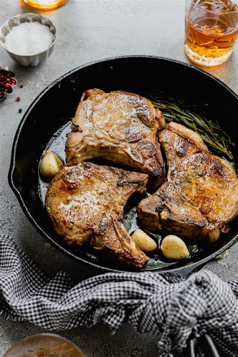 Whiskey Braised Pork Chops