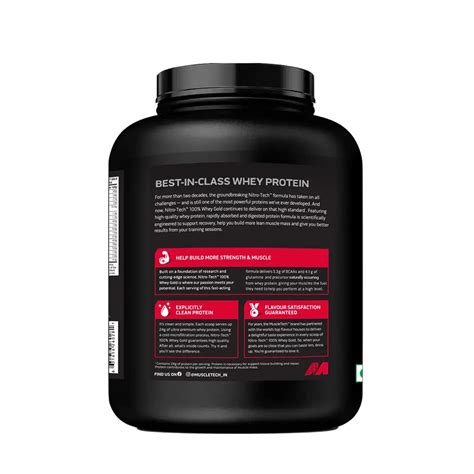 MuscleTech Nitro Tech 100% Whey Gold Protein