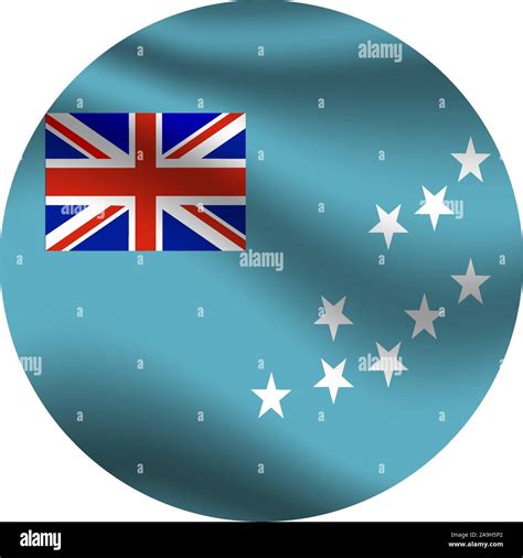 Beautiful national flag of Tuvalu, know as Ellice islands, original ...