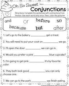 Conjunction worksheets - Brainly.in
