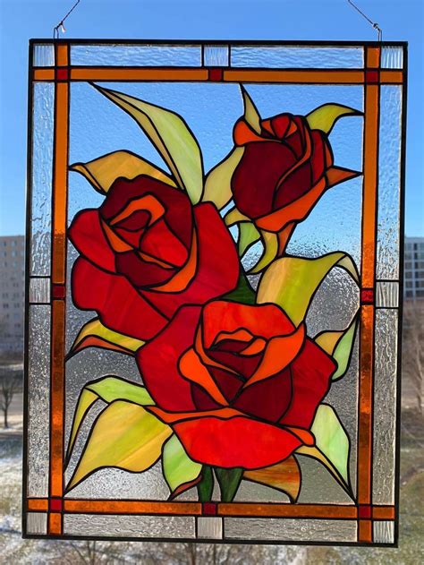 Stained Glass Windows Roses