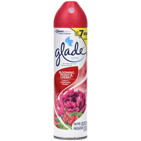 Glade Spray Blooming Peony & Cherry Air Freshener 8 OZ Can