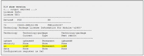 Image result for License Boot Module C2900 Technology Package